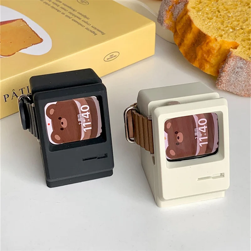 ผู้ถือวงเล็บซิลิโคน Charger สำหรับ Apple นาฬิกา Series 8 7 6 SE 5 4สำหรับ IWatch 45มม.44 42มม.41 40 49 38อุปกรณ์เสริม