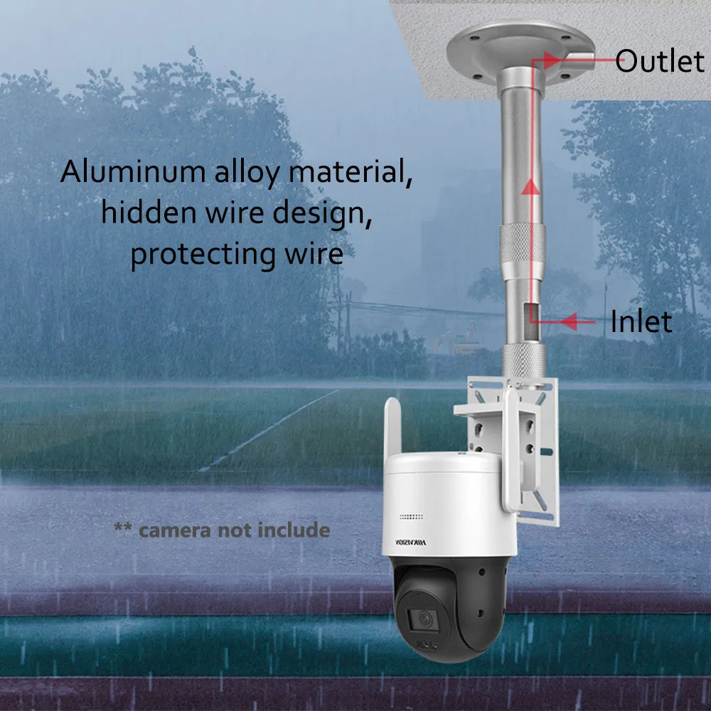 High Speed Dome PTZ Camera Ceiling Mount Bracket Monitoring Telescopic Support Hoisting Vertical Hanging Inverted Holder Stand