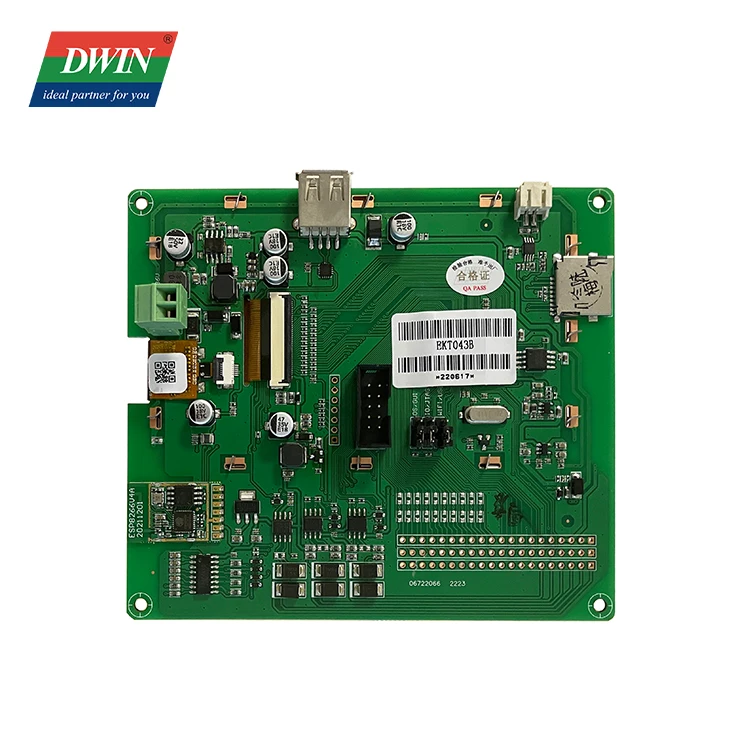 2026 DWIN 4.3 Inch 480*800 Evaluation Board IPS TFT LCD Capacitive Touch Panel HMI Screen Including IO, UART, CAN, AD and PWM