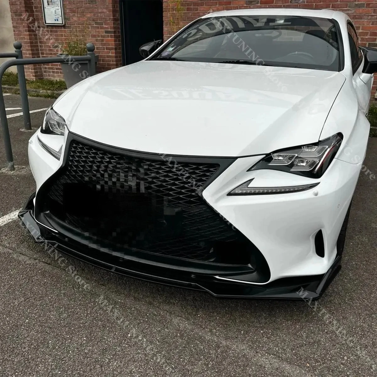 

Передний сплиттер-диффузор (накладка на бампер) для Lexus RC UXC1 2016-2019, нижняя накладка-фартук, черная отделка, тюнинг-комплект для кузова