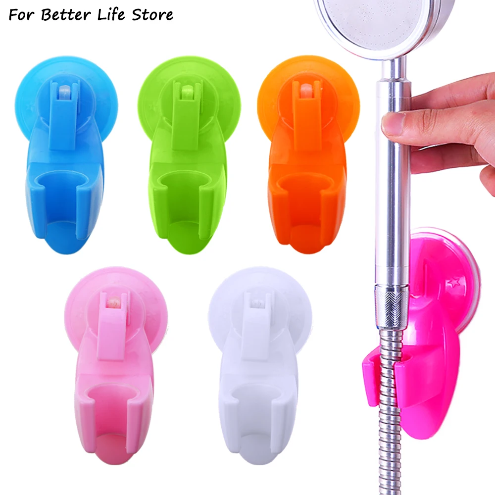 1PC 40G Bathroom  Thickening Strong  Attachable Shower Head Holder Movable  Bracket Powerful Suction  Seat Chuck Anti Fall