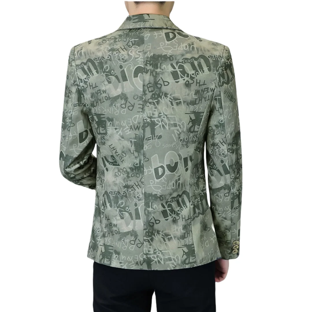 سترة ARC للرجال عصرية للأعمال الخارجية كاجوال مطبوعة بشكل مريح للرجال سترة زفاف مناسبة تمامًا على الطراز البريطاني #5