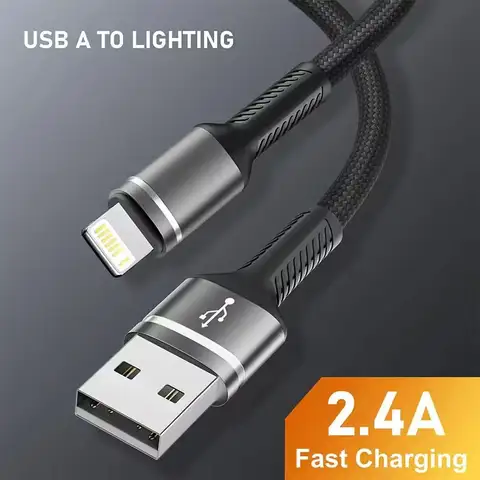 MFI Certified Lighting Cable Charger Nylon Braided Wire for Iphone 14 Plus 13 Pro Max 12 11 XR XS Fast Charging Cord Data Line