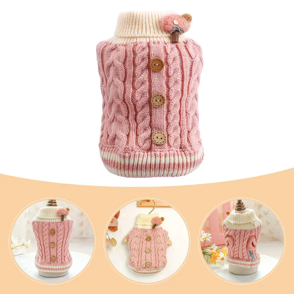 

Adorable Pet Warm Sweater Comfortable Cat Dog Clothes Autumn Winter Outfit Puppy Warm Clothes Lovely Costume Dog Sweater