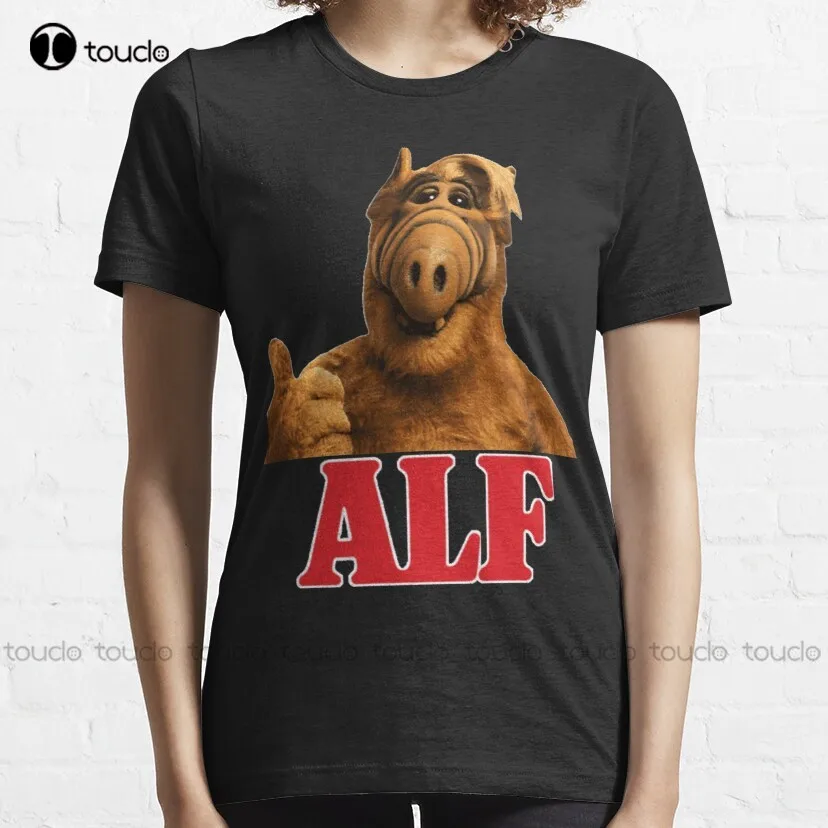 Alf Alien Life Form Melmac Gordon Shumway 80S Tv Sitcoms Classic T-Shirt Mens Shirts Short Sleeve Custom Aldult Teen Unisex