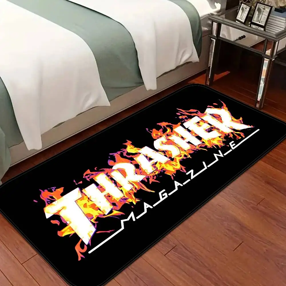 sport brand T-Thrasher skateboard Floor Mat Rectangle Anti-slip Home Soft Badmat Front Door Indoor Outdoor Mat Hotel Decor Mat