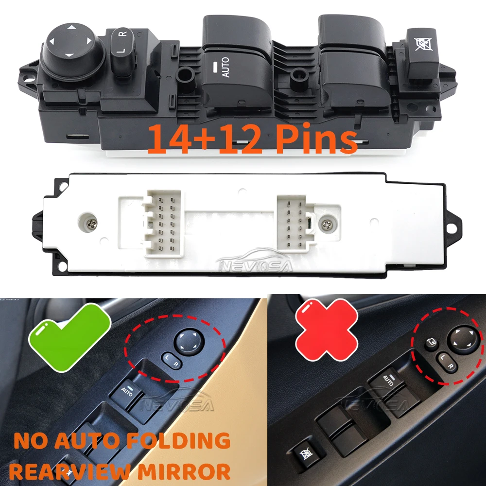 

BBM2-66-350B для Mazda 3 BL GT 2010 2011 2012 2013, левая главная кнопка управления стеклоподъемником BBM266350B BBM266370