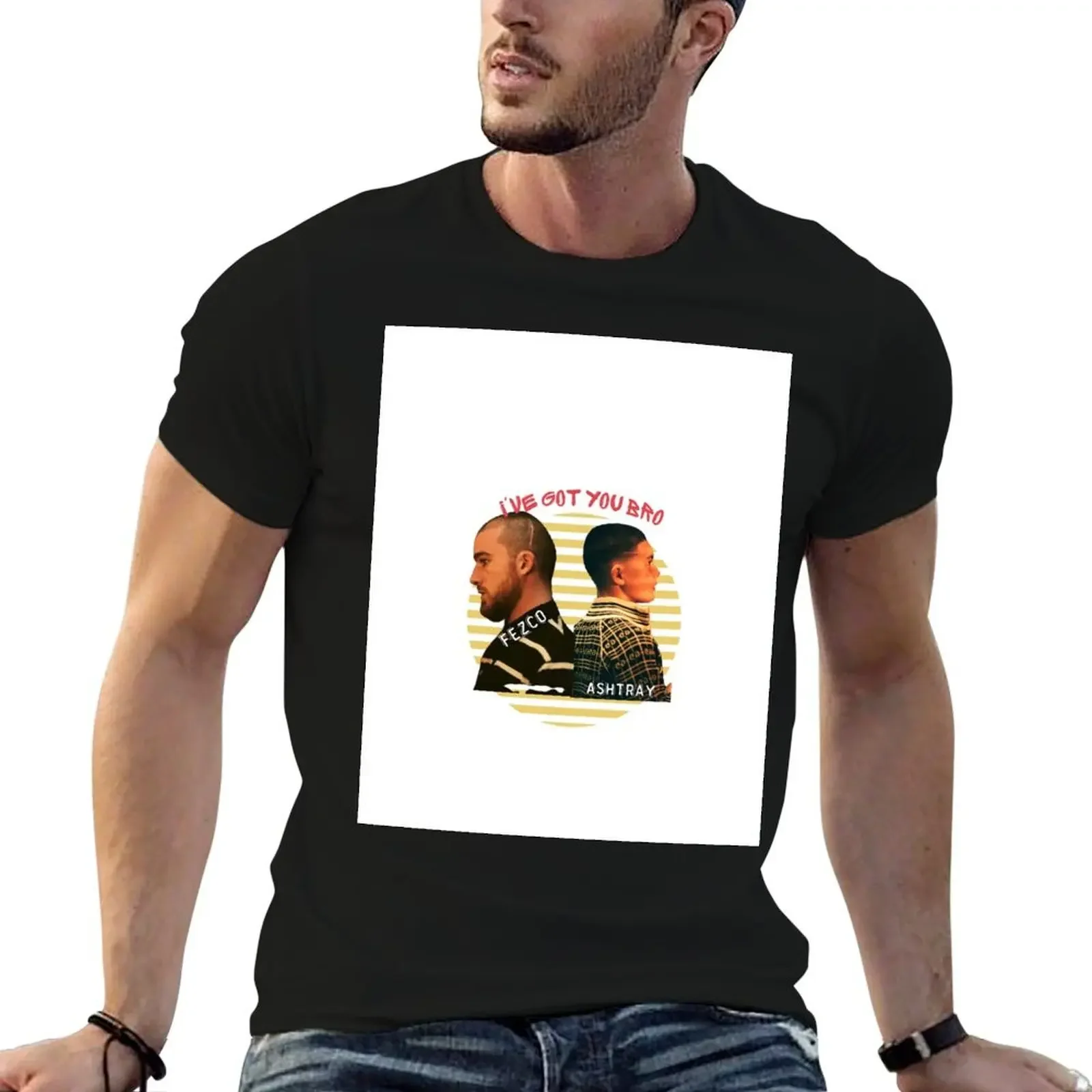 fezco and ashtray classic shirt fez and ashtray sticker T-Shirt plus size tops custom t shirt mens graphic t-shirts