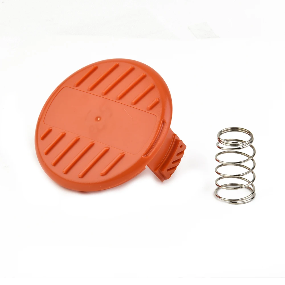 Plastic Spool Cover With Spring For Black & Decker GH400 Type 1/2/3/5 GL4525 Type 1 GL5028 Type 1 GLC120 Type 2 Et 3