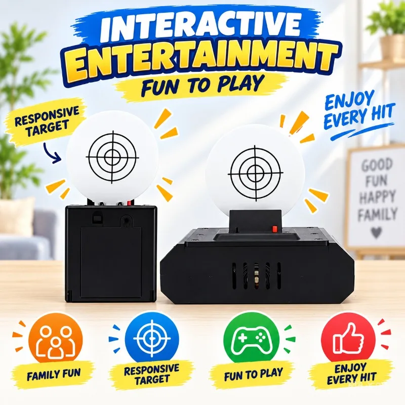 Round Pattern Sensing Target Powered By AA Batteries Leisure Game Practice Fitting