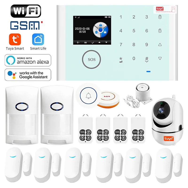 

Angus home WiFi alarm pg103 anti theft alarm system package 433mhzgsm security alarm system your smart home