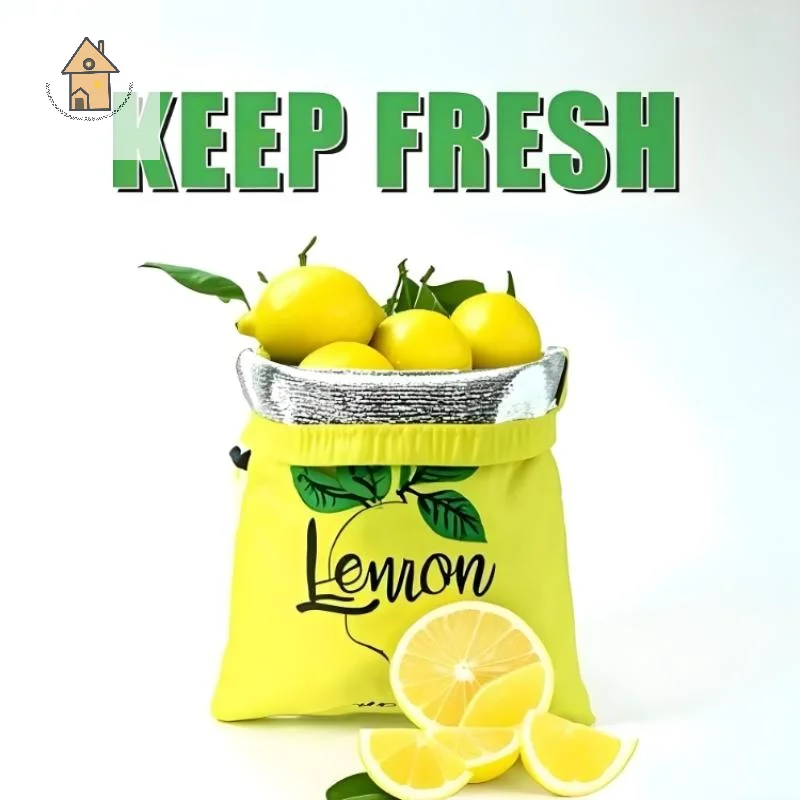 

1/3pcs Reusable Shopping Bags Vegetable Fruit Lemon Preservation Bag Storage Bag Shockproof Drawstring Bag Multipurpose Portable