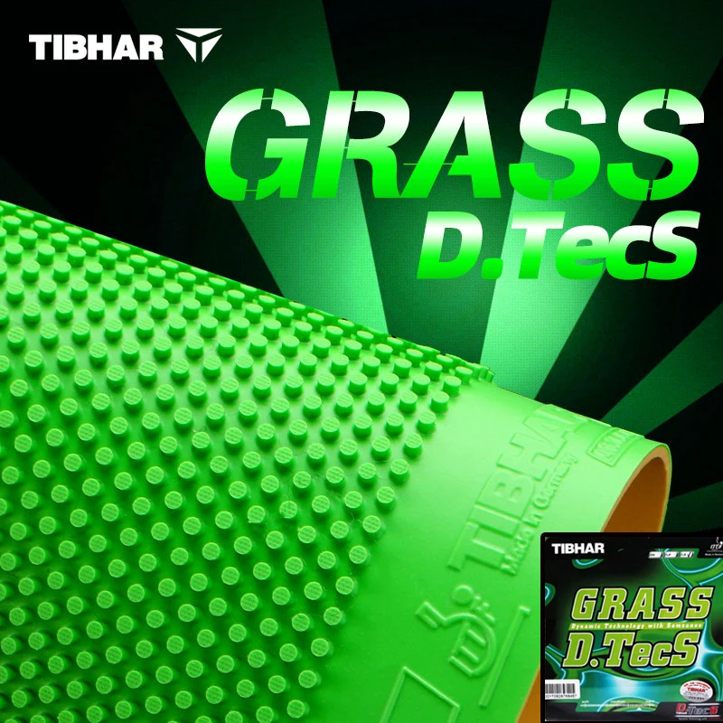 TIBHAR GRASS D.TECS Table Tennis Rubber OX/with Sponge Long Pimples Offensive German Colorful Durable Ping Pong Rubber Sheet