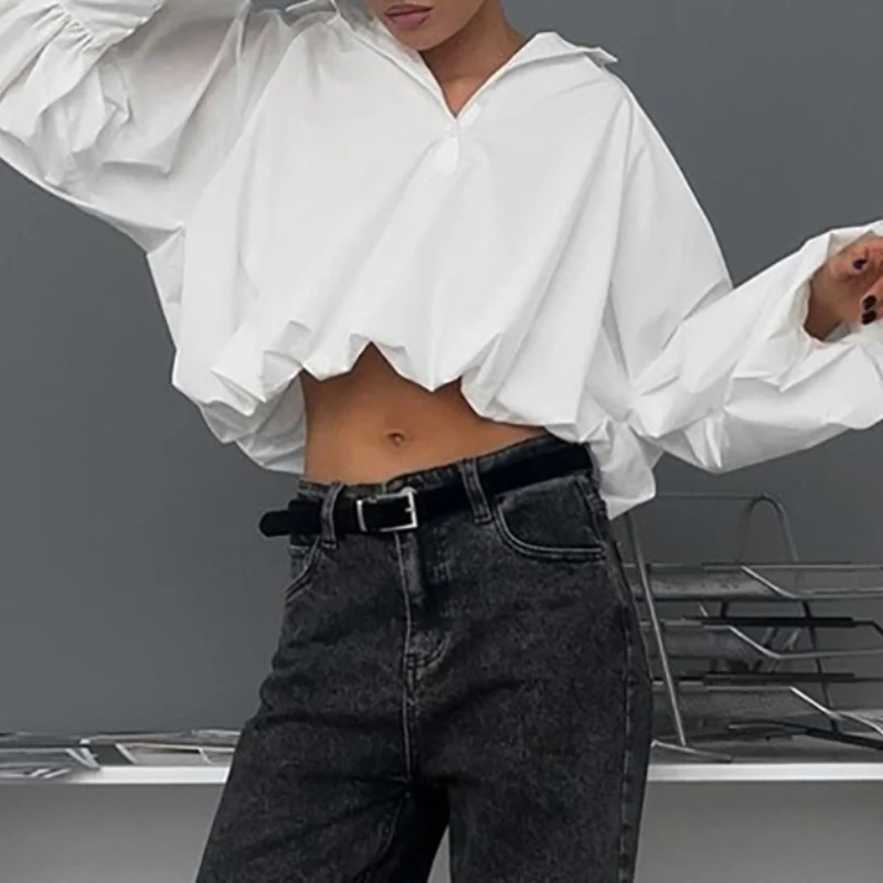 

2026 Spring/Summer Fashion Design Flattering Short Sleeve Drop-Cut Lapel Polo Shirt for Women