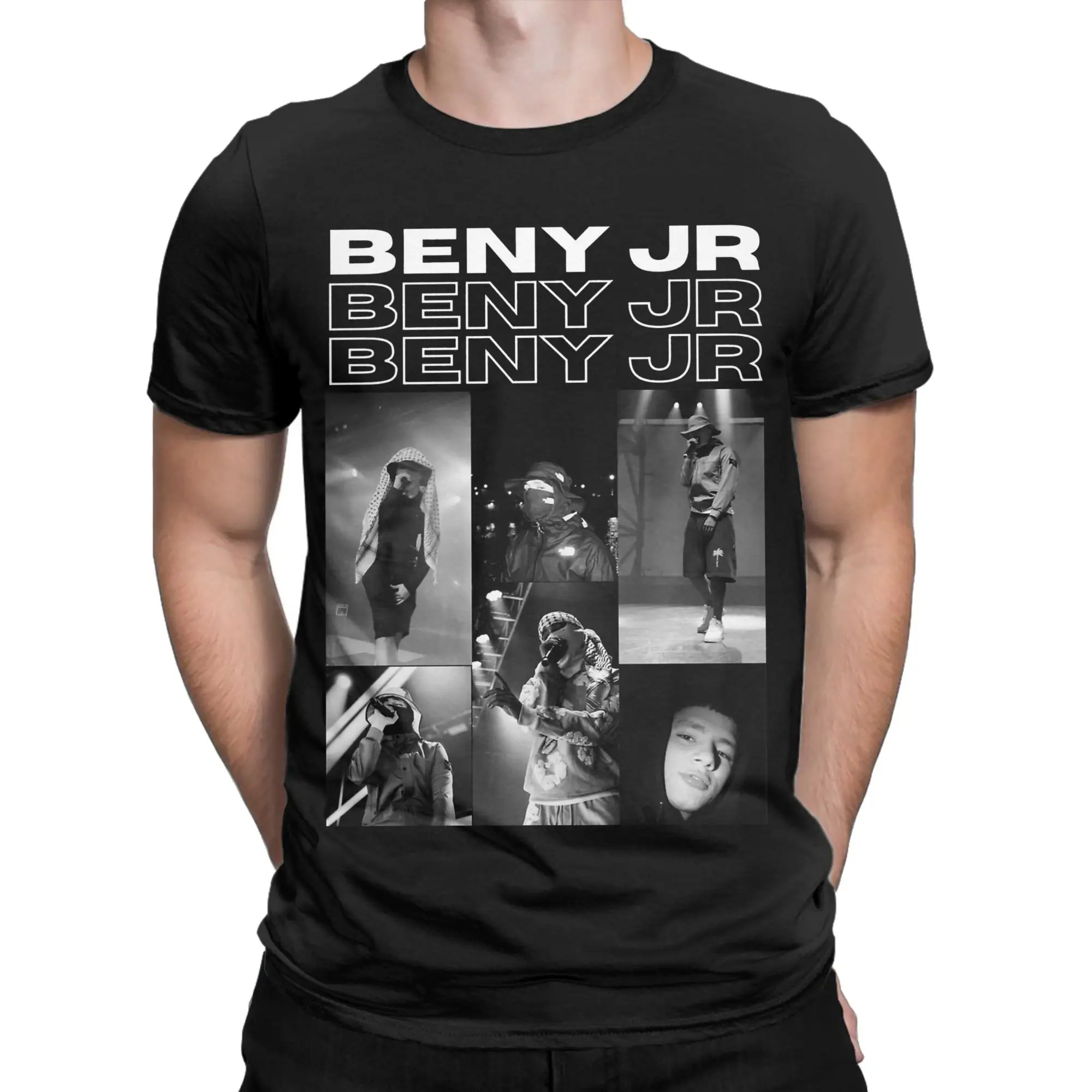 تي شيرت رجالي من Singer Beny Jr تي شيرت قطني رائع بأكمام قصيرة ورقبة دائرية تي شيرت للكبار