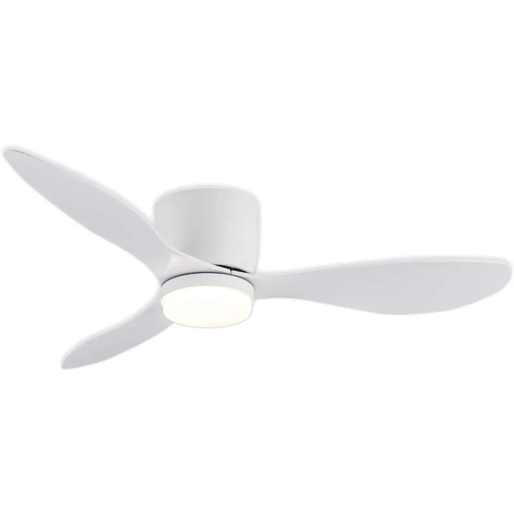 

Ceiling Fan with Light, 42" Flush Mount Ceiling Fans Light with 3 Colors, 6 Speeds, Timing,Low Profile Ceilings Fan