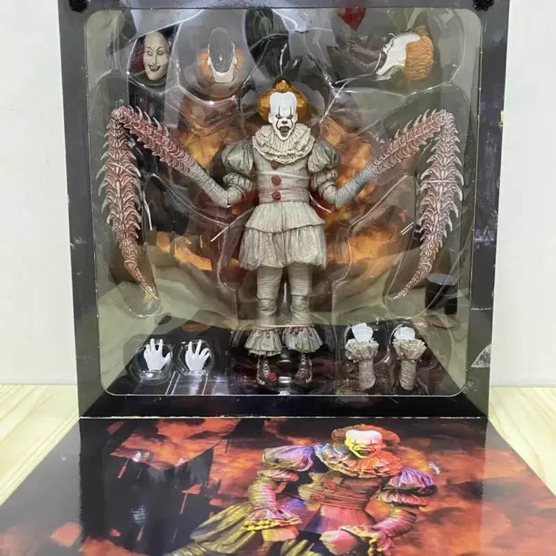 Authentic Neca 45470 Clown Revival Led Dance Clown Luxury Edition 7-Inch Action Figure Collection Model Toys Gifts