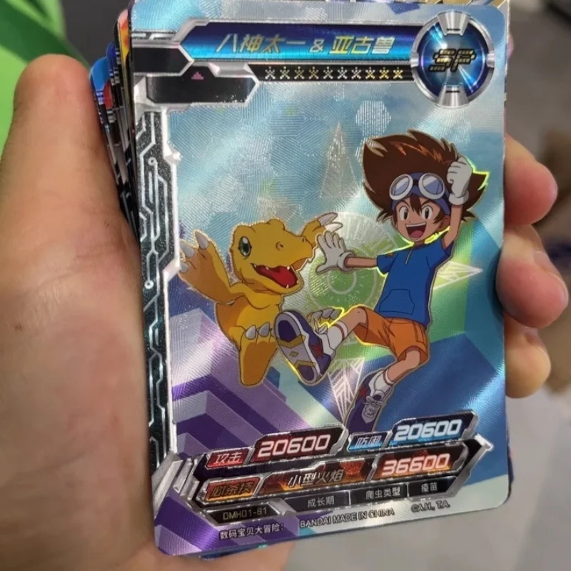KAYOU Echt Digitale Monster Kaart Agumon Yagami Taichi Ishida Yamato Gabumon SP HR Kaart Pakket Collectie Kaarten Kinderen Speelgoed