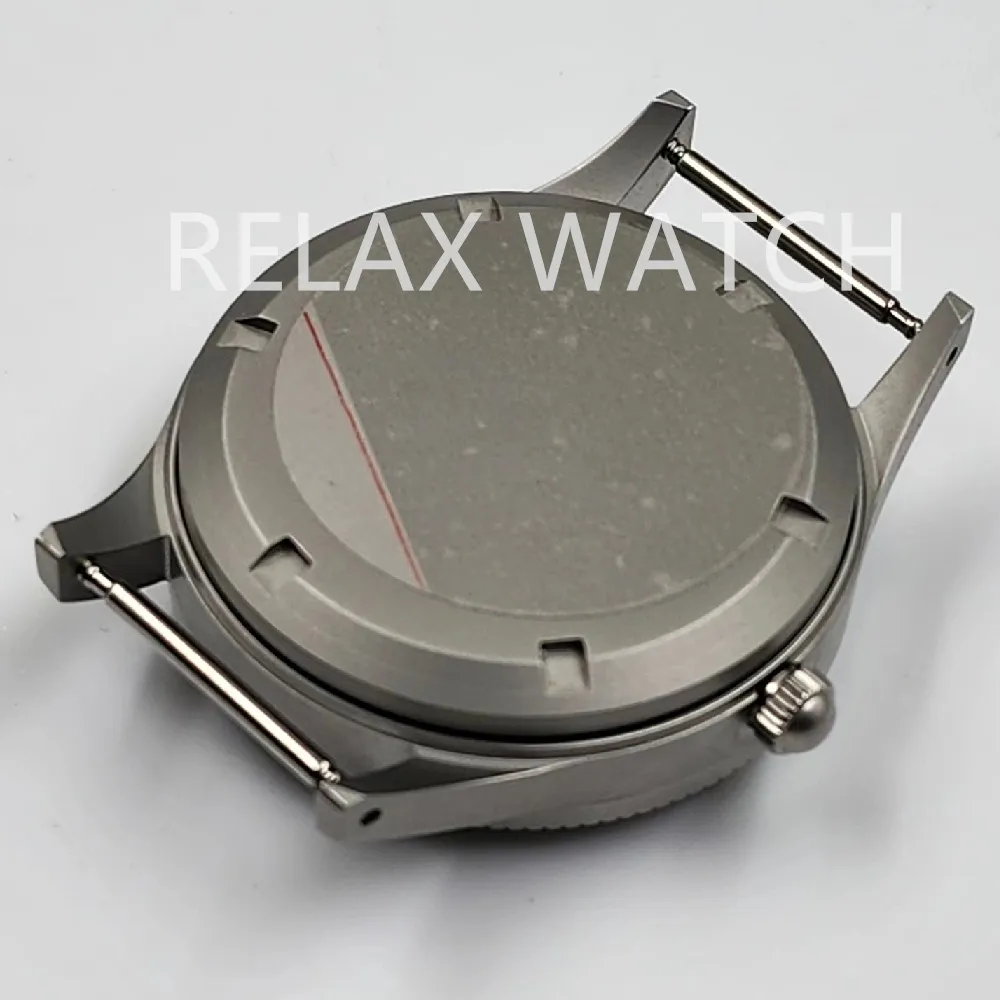 Cassa dell'orologio sabbiata in acciaio inossidabile da 40MM, vetro a cupola originale Vintage adatto al movimento automatico NH35 NH36