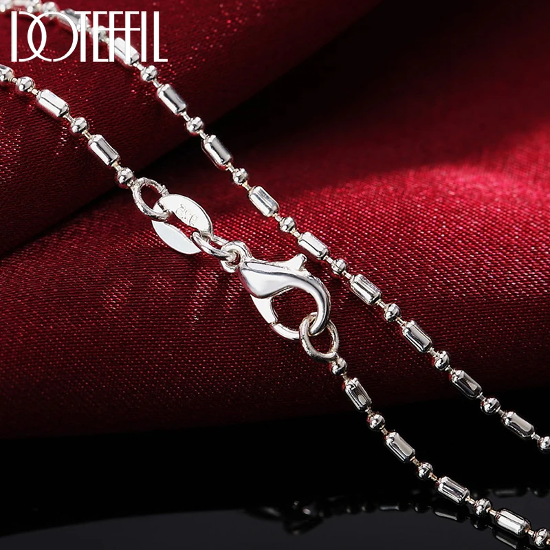 Bamboo Bead Chain 16/18/20/22/24/26/28/30 Inch Necklace For Women Man Fashion Wedding Charm Jewelry