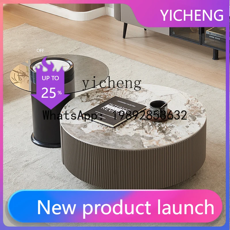 

H4 современная гостиная, итальянский свет, роскошный напольный шкаф, маленькая квартира, журнальный столик из каменной плиты, комбинация ТВ-шкафа