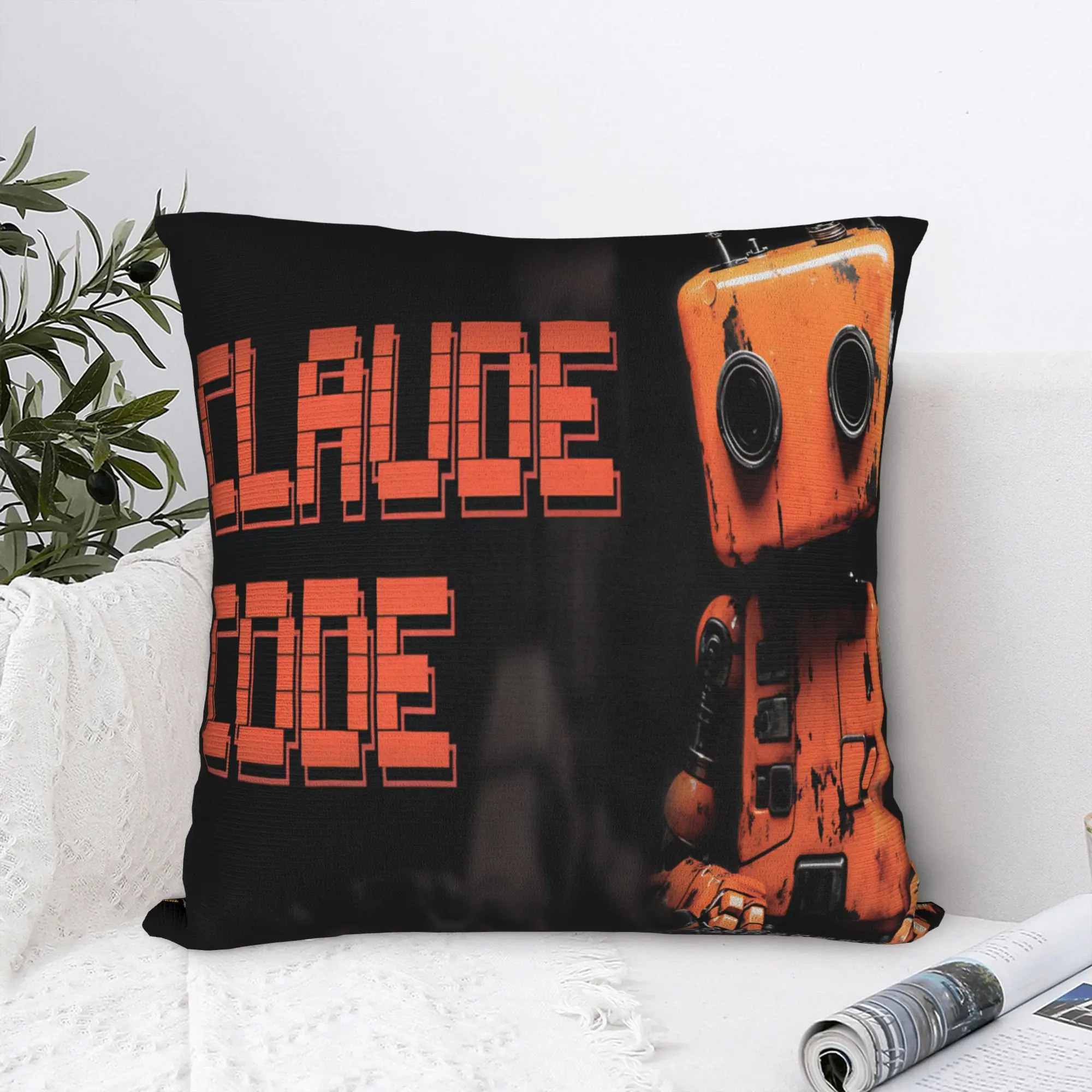 Code This Claude Pillow Case  Soft Pillow Cover For Sofa Bedroom Home Decor Fashion Pillowcases