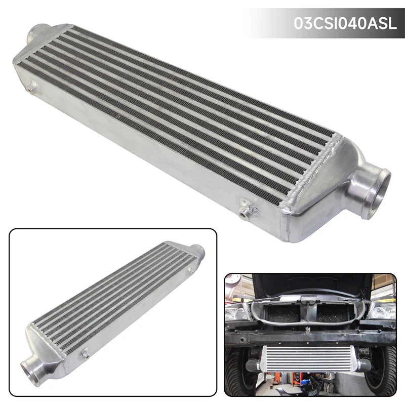 Universal Aluminum Bar & Plate FMIC Intercooler In/outlet 2.5