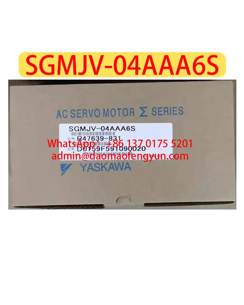 

SGMJV-04AAA6S Совершенно новый серводвигатель SGMJV 04AAA6S, быстрая доставка