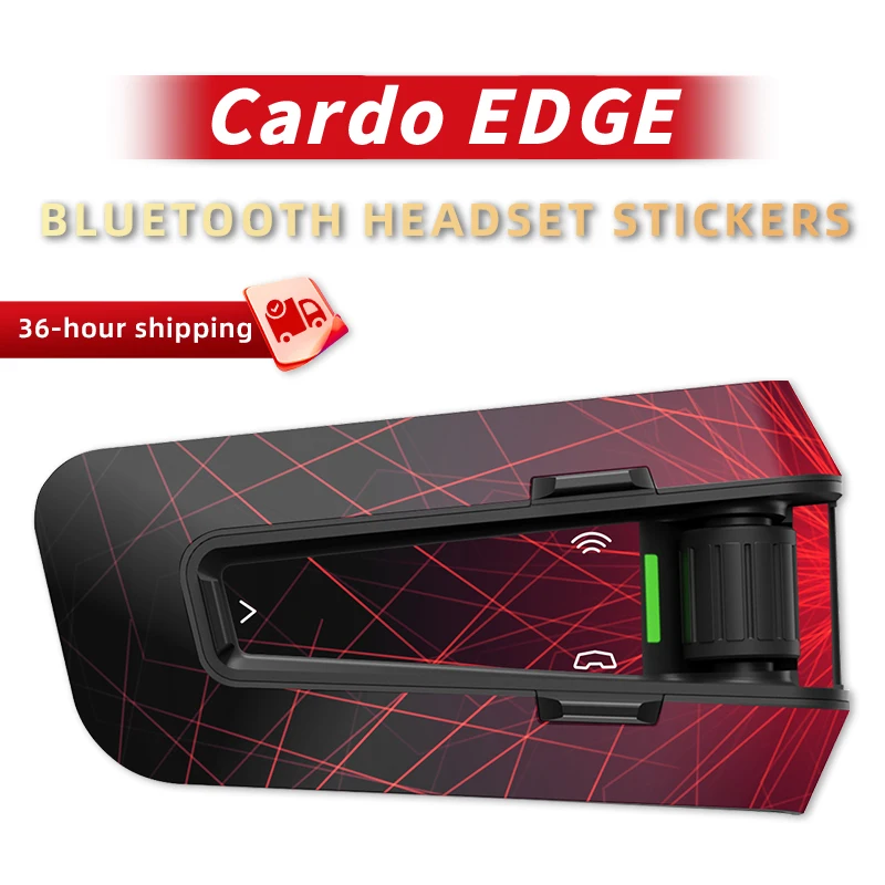 Usado para cardo edge motocicleta fone de ouvido bluetooth fone de ouvido colorido decoração decalques proteção adesivos vários estilos