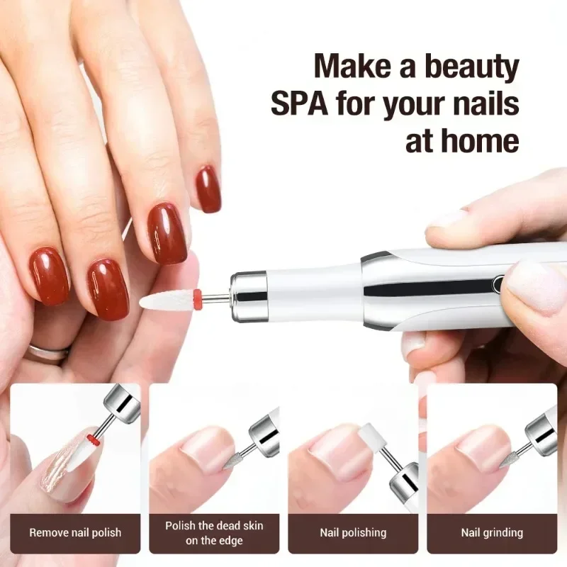 Professional Nail Polishing Tool Electric Nail Drill Machine Set Pedicure Grinding Equipment For Gel Nail Polish Manicure Tool