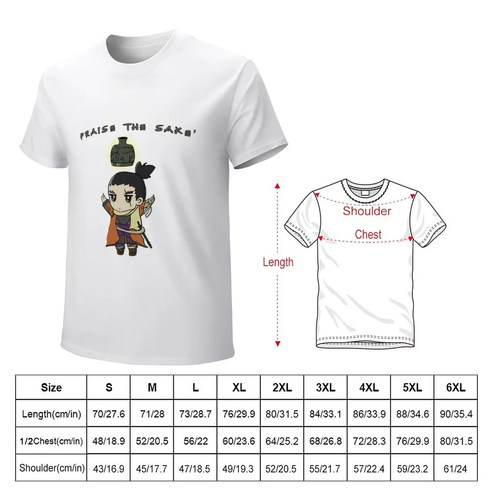 Sekiro shadows die twice Praise the sakè T-Shirt aesthetic clothes kawaii clothes workout shirts for men