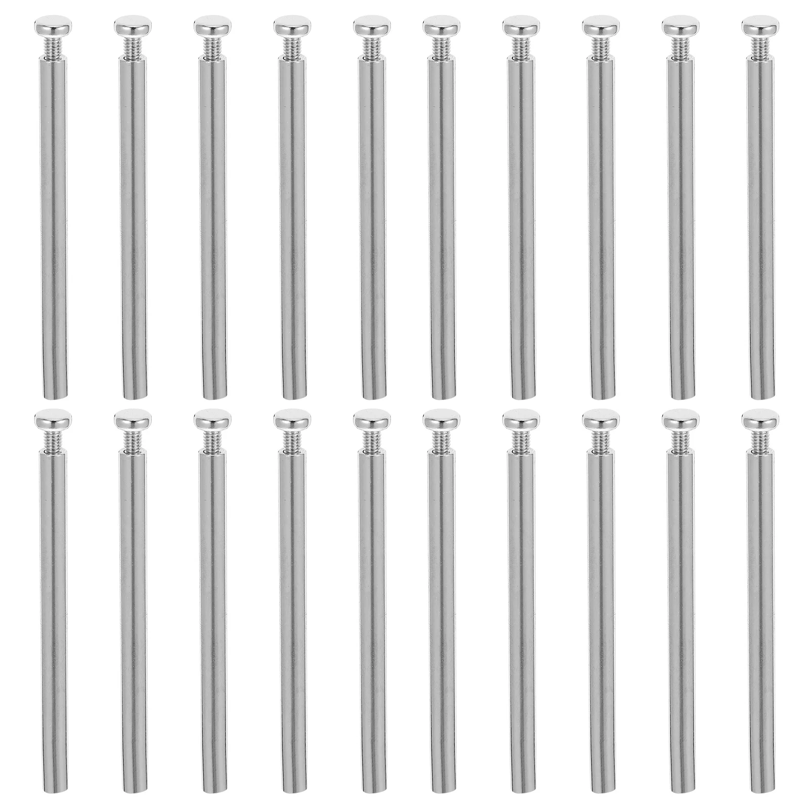 

20Sets Picture Frame Screw Set Stainless Metal Easy Install for Wall Mounting Glass Frames Photo Displays Advertising Hardware