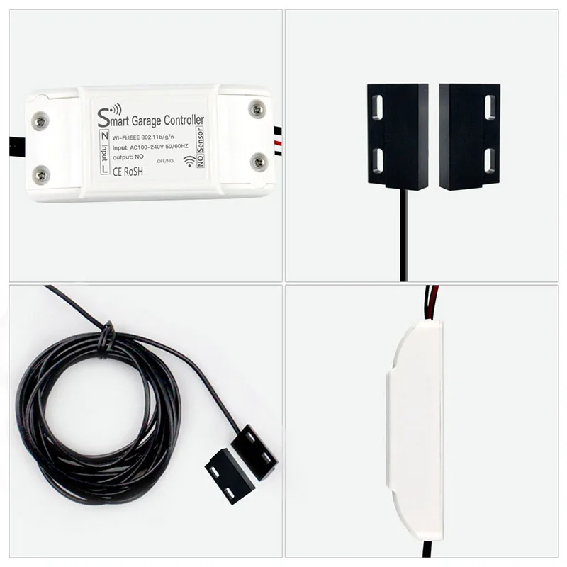 Tuya Wifi Smart Door Opener Controller Tuya App Voice Time Control Remote Garage Door Switch Controller For Home