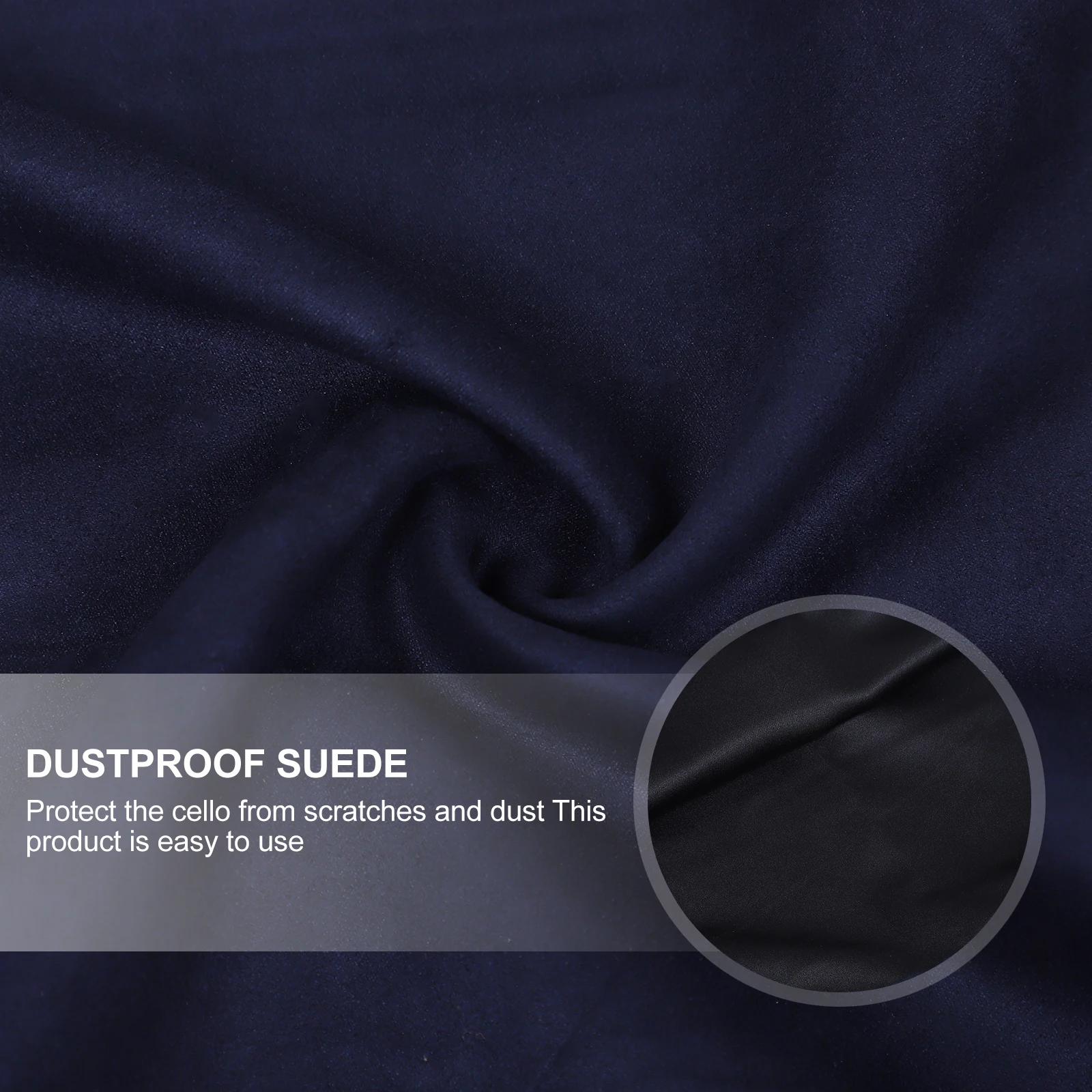 

Cello Cover Suede Material Protective Dust Proof Easy Clean Reusable Durable Instrument Accessories Cello Dust Cover Household