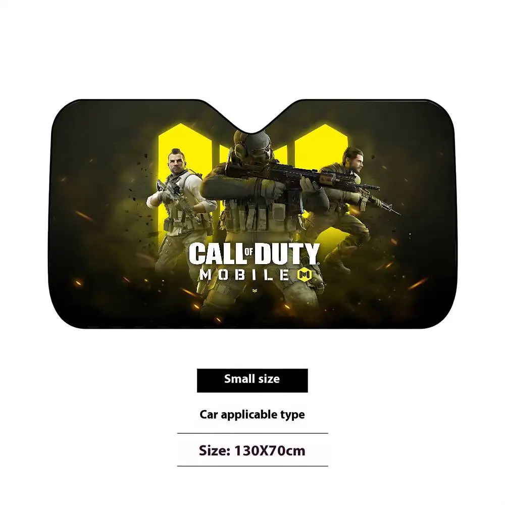 Cool H-Call Of Duty-S Car Sunshade Curtains Windscreen Front Window Visor 70x130cm Sun Visor Solar Protect Plaid Gift Novelty Ca