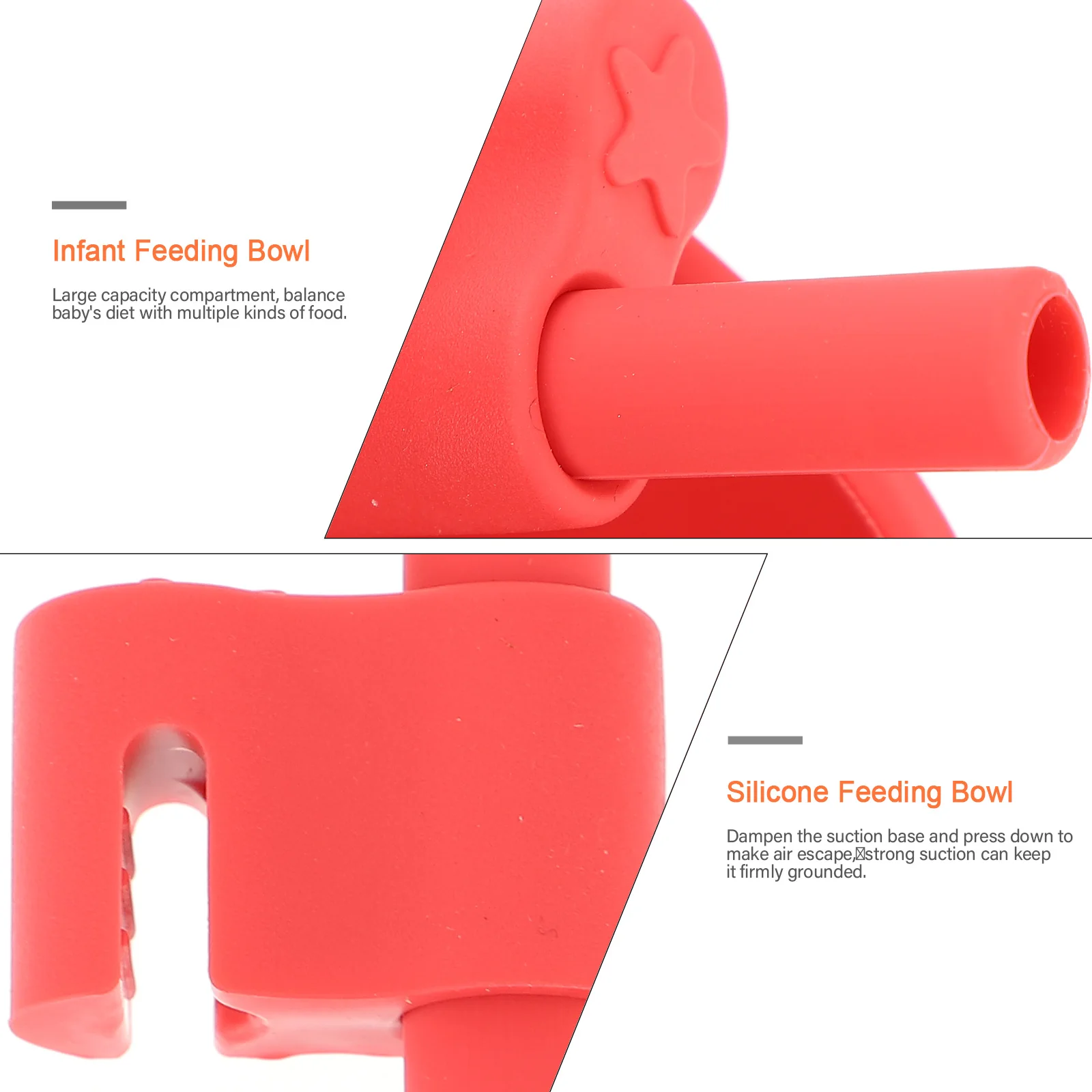 

1 set Silicone Feeding Set Baby Training Bowl Suction Base Large Capacity Complementary Food Bowl For Infant Weaning Hassle-Free