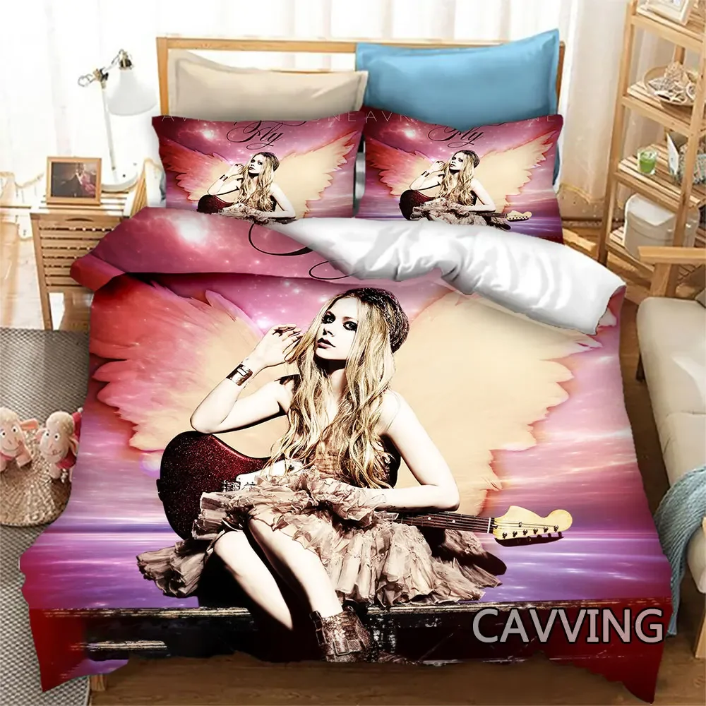 

Avril Lavigne 3D Printed Bedding Set Duvet Covers & Pillow Cases Comforter Quilt Cover (US/EU/AU Sizes) Home Textile J01