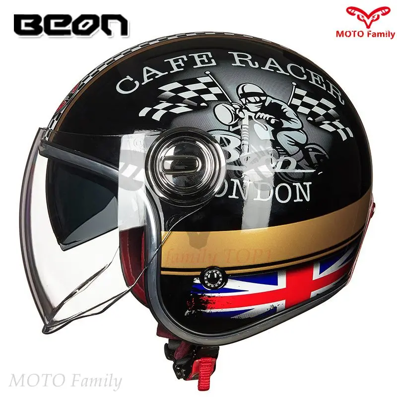 

BEON Motorcycle Half Helmet Electric Vehicle Helmet Men's and Women's Retro Helmet motorcycle accessories 헬멧반모