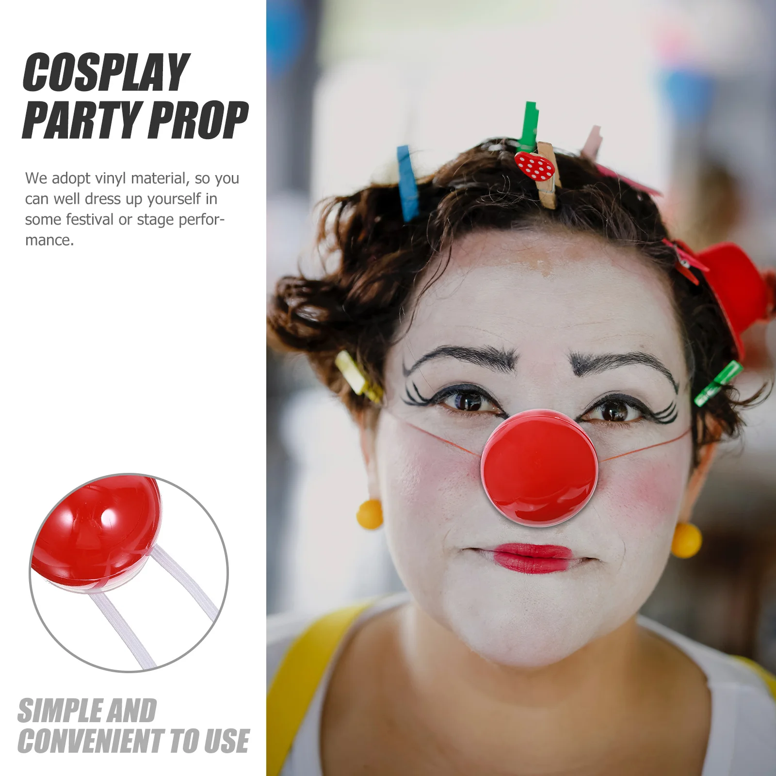 4 pçs led brilhante para festa de halloween cosplay masquerade iluminar palhaço prop crianças adultos acessórios traje