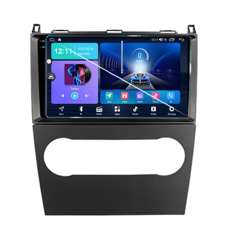 Radio samochodowe do Mercedes-Benz B200, klasy A i B, W169, A160, A180, A200, A220, rocznik 2009-2012, Android Auto, multimedia, CarPlay, nawigacja, 2DIN, BT — 2