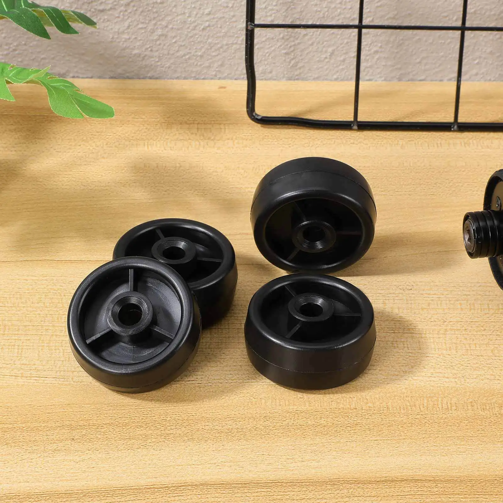 

4pcs Fitness Equipment Roller Wheel Heavy Duty Plastic Caster For Treadmill Exercise Bike Home Gym Universal Replacement Parts