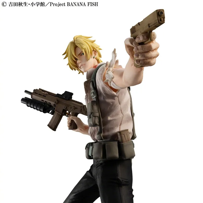 Stock Genuine MH Mega House GEM BANANA FISH Ash Lynx 23.5CM PVC Anime Action Figures Collectable Model Toys Doll Birthday Gift