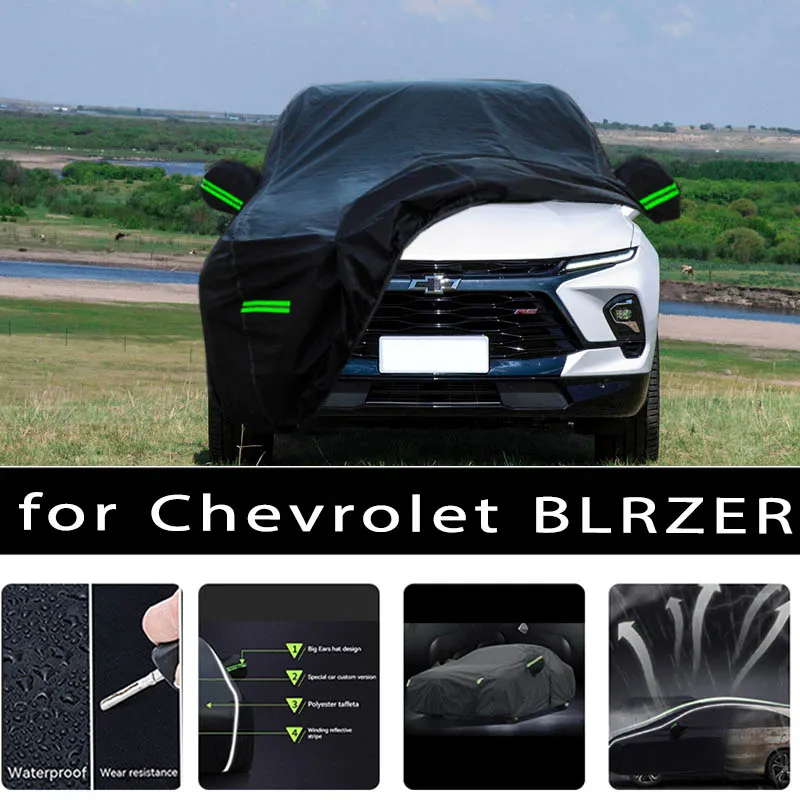 

For Chevrolet BLRZER Car Covers Outdoor Waterproof Sun Rain Snow Protection UV Auto Cover 190T Car Protective Full Covers
