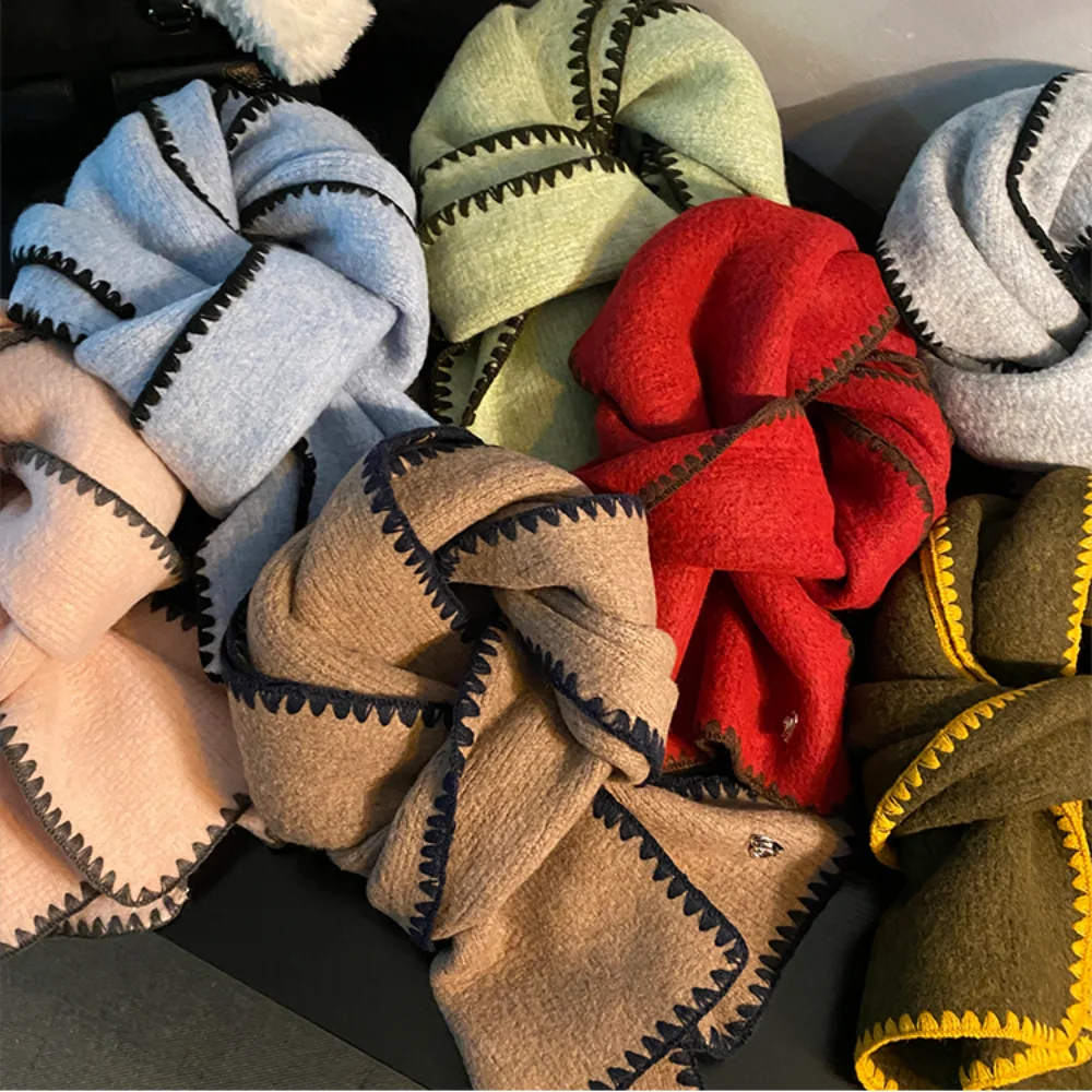 

Кашемировый шарф премиум-класса, приятный для кожи шарф для женщин, зимние толстые теплые шарфы для шеи, шаль, морозостойкий дышащий шарф echarpe femme