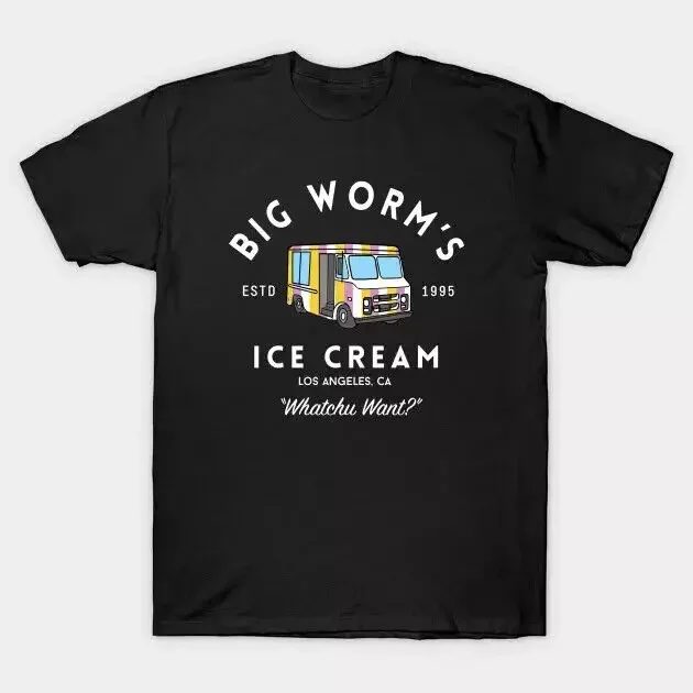 Big Worm's Ice Cream - Whatchuwant Logo American T-Shirt, Size S-5XL