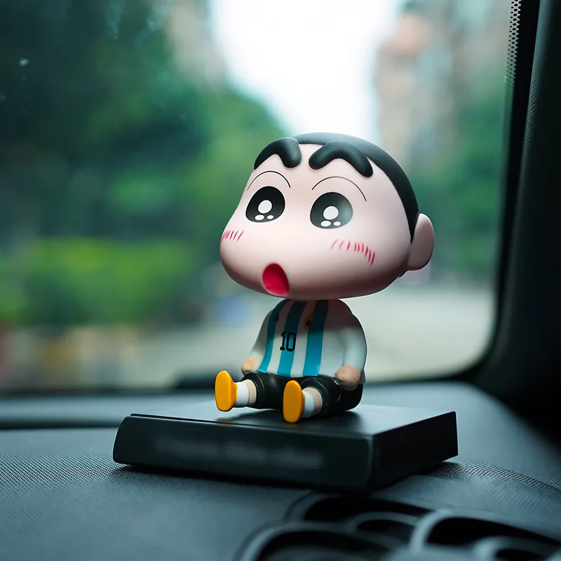 11cm Crayon Shin-Chan Bobblehead Doll Creative Car Ornaments Player Xiaoxin Cartoon Car Decoration Anime Figures Model Toys Gift