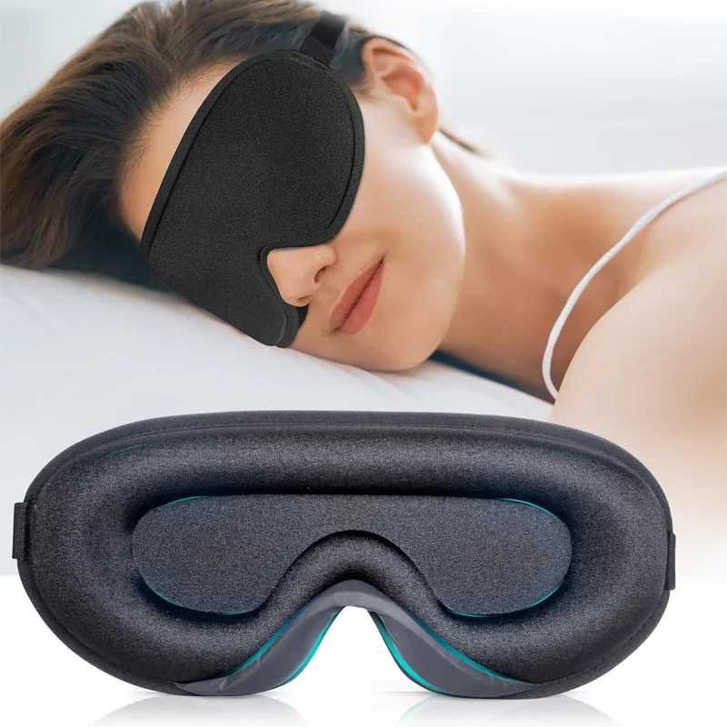 

3D Soft Eye Mask for Sleeping Eyeshade Block Out Light Sleep Aid Eyepatch Breathable Eyecover Blindfold Travel Relax Slaapmask
