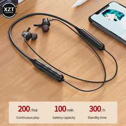 Wireless Bluetooth 5.0 Earphones Magnetic Sports Running Headset IPX5 Waterproof Sport Earbuds Noise Reduction Headphone for IOS