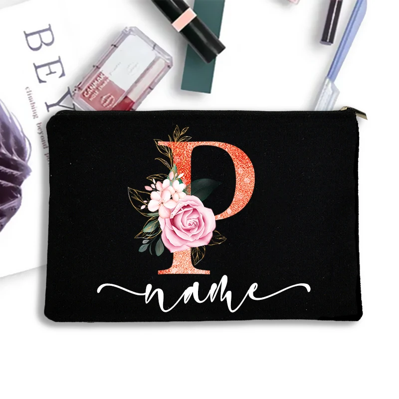 bolsa de maquiagem Bolsa de Maquiagem Feminina de Armazenamento Feminina Personalizada Bolsas de Cosméticos Estojo de Maquiagem Bolsa de Artigos de Toucador de Viagem Organizador Presente de Dama de Honra de Casamento