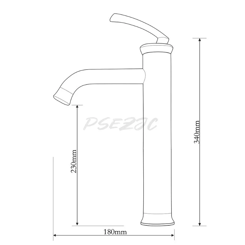 Full Copper Chrome Plated Elevated Single Hole Lifting Type Hot and Cold Water Splash Proof Bathroom Faucet